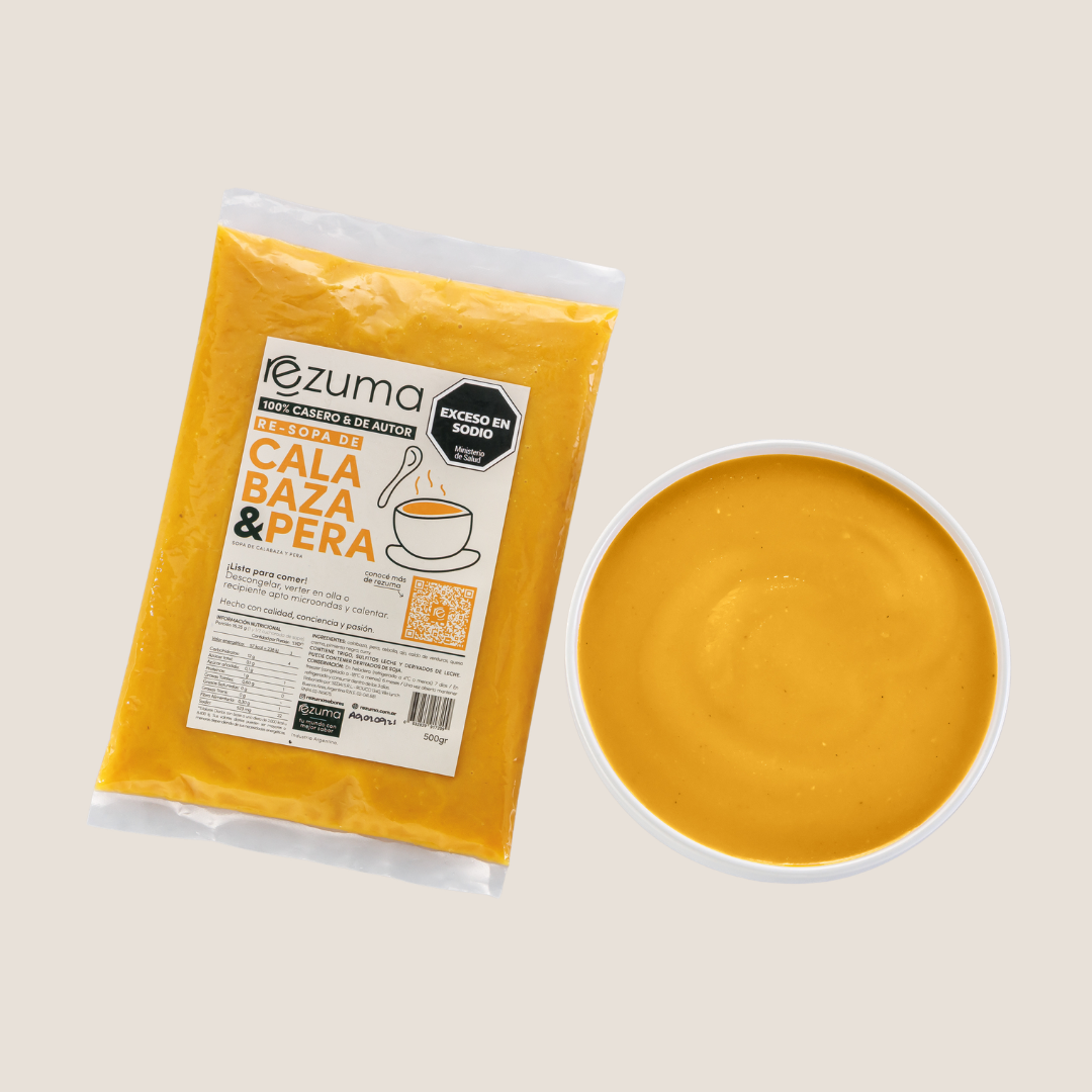 Sopa de Calabaza y Pera