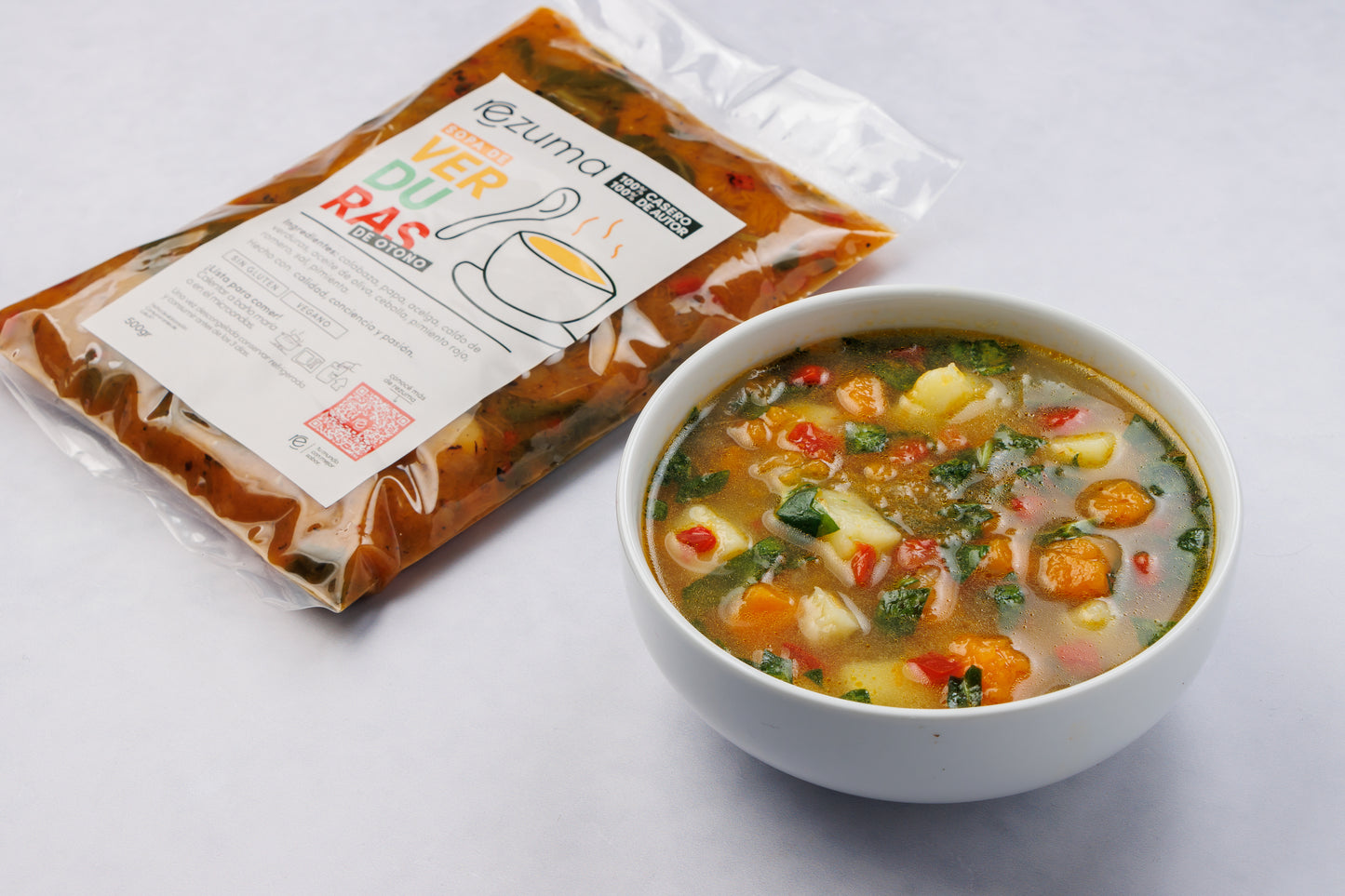 Sopa de verduras de la huerta