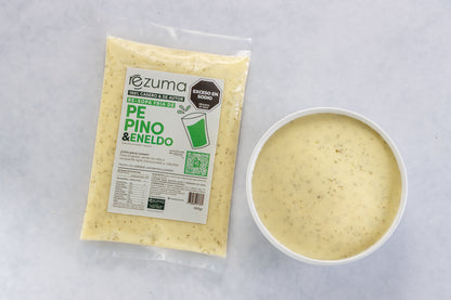 Sopa fría de pepino y eneldo