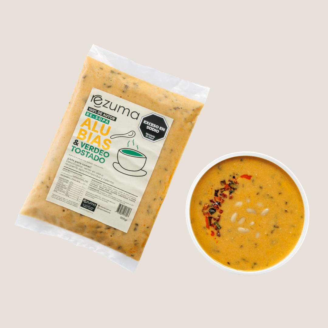 Sopa de Alubias con Verdeo Tostado