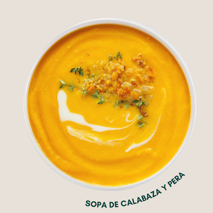 Sopa de Calabaza y Pera