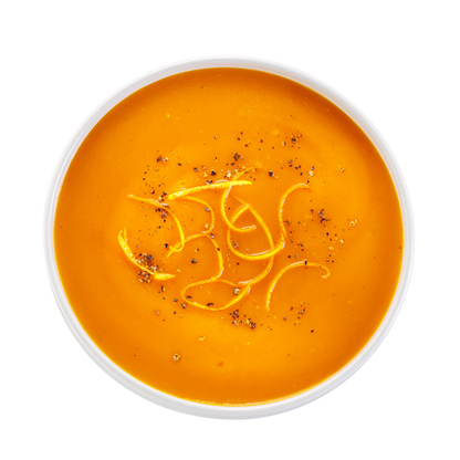 Sopa fría de zanahoria y naranja