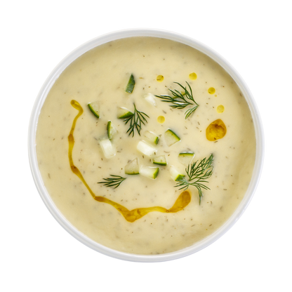 Sopa fría de pepino y eneldo