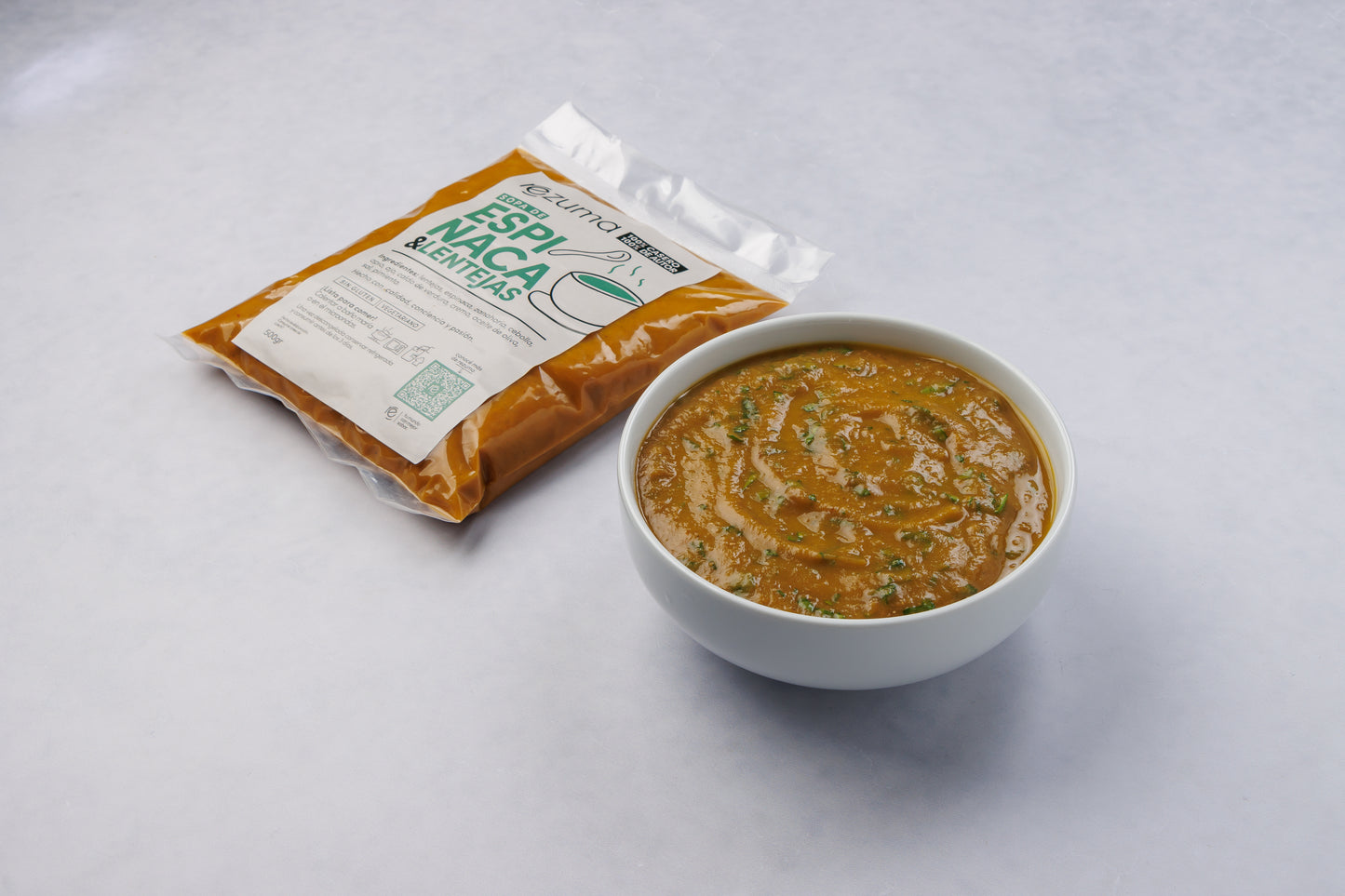 Sopa de Lentejas y Espinaca