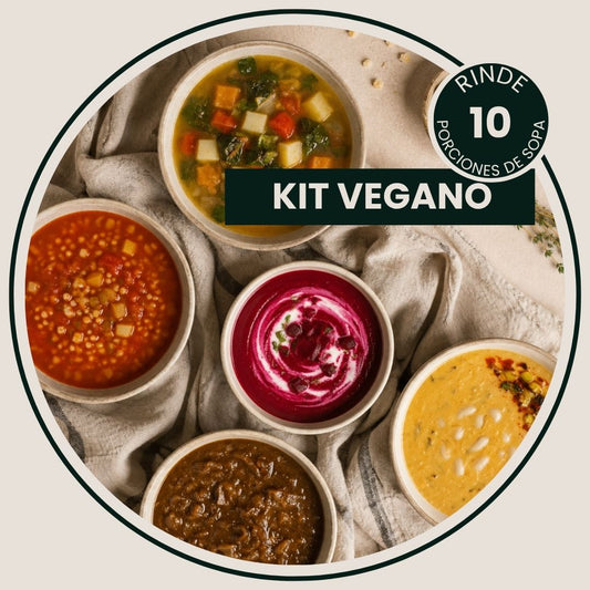 Kit Vegano Rezuma, sopas de autor congeladas, naturales y listas para calentar: 5 sopas 100% aptas veganas, rinde 10 porciones
