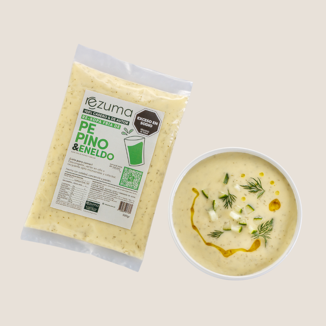 Sopa Fría de Pepino y Eneldo